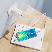 Сетевое зарядное устройство Hoco C115A 2 Type-C/ USB PD 65W белое