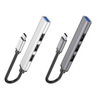 УДАЛИТЬ ДУБЛЬ USB Hub Hoco HB26 4 in 1 adapter(USB to USB3.0+USB2.0*3) Серый