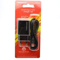 Зарядное устройство 2in1 Tornado TD-14 1USB Type-C Black