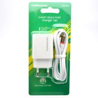Зарядное устройство 2in1 Tornado TD-14 1USB Type-C White