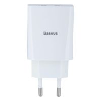 Зарядное устройство Baseus 2 USB 10.5W 2A CCFS-R White