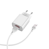 Зарядное устройство Borofone BA20A Lightning 1USB 2.1A White Зарядное устройство Borofone BA20A Lightning 1USB 2.1A White