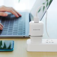 Зарядное устройство Borofone BA36A Type-C QC3.0 White