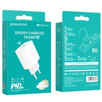 Зарядное устройство Borofone BA38A PD20W QC18W 3A White