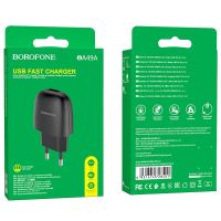 Зарядное устройство Borofone BA49A 2,1A Black