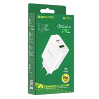 Зарядное устройство Borofone BA56A PD 20W + QC3.0 White