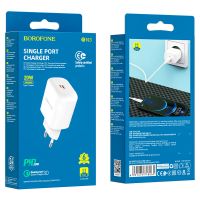 Зарядное устройство Borofone BN3 Premium PD 20W QC3.0 White
