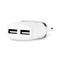 Зарядное устройство Hoco C12 2USB White (2.4A)