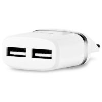 Зарядное устройство Hoco C12 2USB White (2.4A)