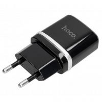 Зарядное устройство Hoco C12 2 USB 2.4A Black