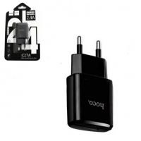 Зарядное устройство Hoco C27A (1USB/ 2.4A) Black