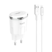 Зарядное устройство Hoco C37A Lightning White Зарядное устройство Hoco C37A Lightning White
