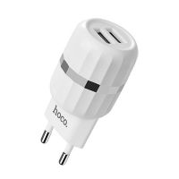 Зарядное устройство Hoco C41A Wisdom (2USB/ 2.4A) + Cable Type-C White