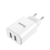 Зарядное устройство Hoco C62A 2USB 2.1A White