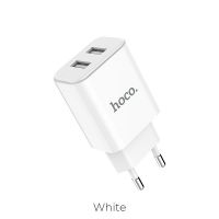 Зарядное устройство Hoco C62A 2USB 2.1A White