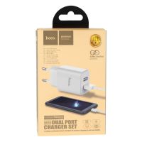 Зарядное устройство Hoco C62A Micro 2USB 2.1A White