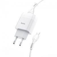 Зарядное устройство Hoco C73A 2USB Lightning 2.4A White