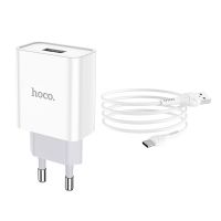 Зарядное устройство Hoco C81A Type-C 2.1A White