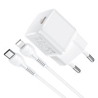 Зарядное устройство Hoco N10 PD 20W Type-C to Lightning 3A White