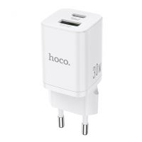 Зарядное устройство Hoco N13 PD30W+QC3.0 Type-C To Lightning White