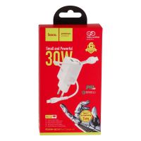 Зарядное устройство Hoco N13 PD30W+QC3.0 Type-C To Lightning White