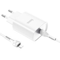 Зарядное устройство Hoco N14 PD20W + кабель Type-C to Lightning White