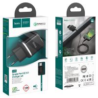 Зарядное устройство Hoco N3 Micro QC3.0 Black