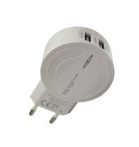 Зарядное устройство Moxom MX-HC04 2.4A 2USB + Cable Lightning White