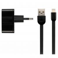 Зарядное устройство Remax RP-U215i 2.4A 2USB + Cable Lightning black
