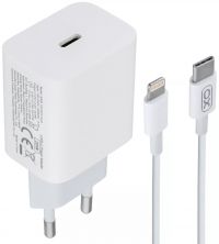 Зарядное устройство XO A829 PD 20W Type-C to Lightning White