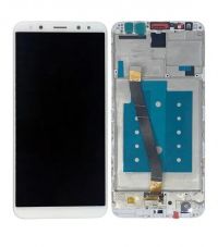 Дисплей (LCD) Huawei Mate 10 Lite (RNE-L01/ RNE-L21) с сенсором белый + рамка