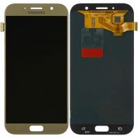 Дисплей (LCD) Samsung GH97-19723B A720F Galaxy A7 (2017) с сенсором золотой сервисный