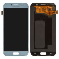 Дисплей (LCD) Samsung GH97-19723C A720F Galaxy A7 (2017) с сенсором голубой сервисный