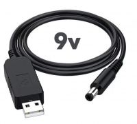 Кабель USB 5V на DC 9V (5.5 х 2.1 мм) 0,5А для роутера и др. от Power Bank