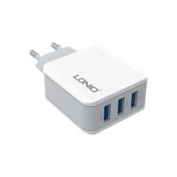 Зарядное устройство 3USB LDNIO (3.1A) White (DL-A3301)