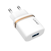 Зарядное устройство USB LDNIO (1A) White + USB Cable Micro USB (DL-AC50)